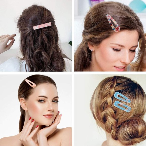 New 30pcs Resin Hair Clips Set, Acrylic Alligator Clips Hair Accessories… main image 6